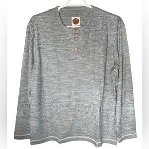 Finest Quality Vintage EST 1924 Long Sleeve Thermal Knit Shirt Gray Size XL New